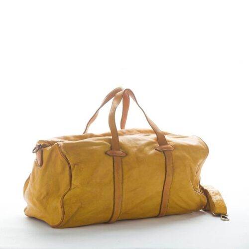 GAIA Leather Travel Bag Mustard