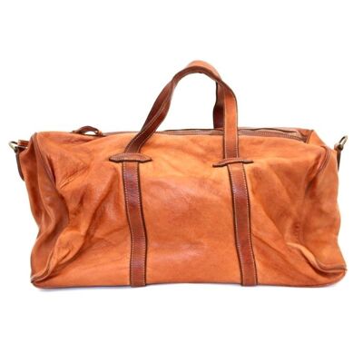 GAIA Leather Travel Bag Terracotta