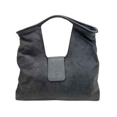 Sac Bandoulière Carré ALESSIA Gris Foncé