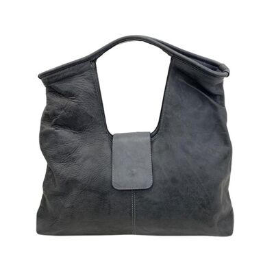 ALESSIA Square Shoulder Bag Dark Grey