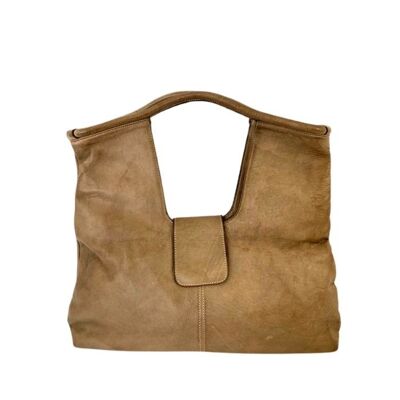 ALESSIA Square Shoulder Bag Light Taupe