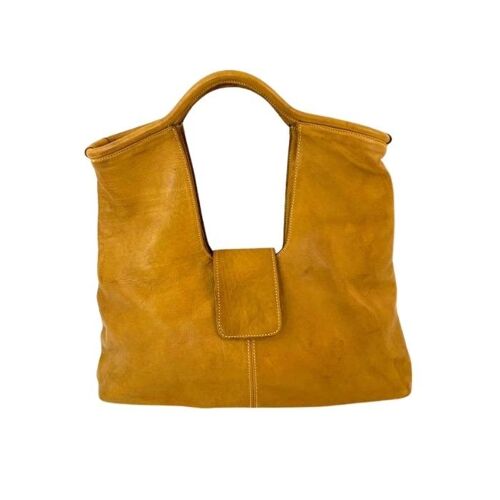 ALESSIA Square Shoulder Bag Mustard