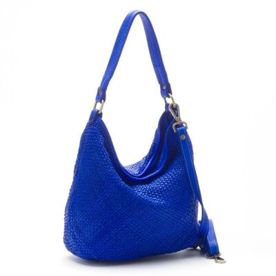 Bolso bandolera tejido ASTRID Azul