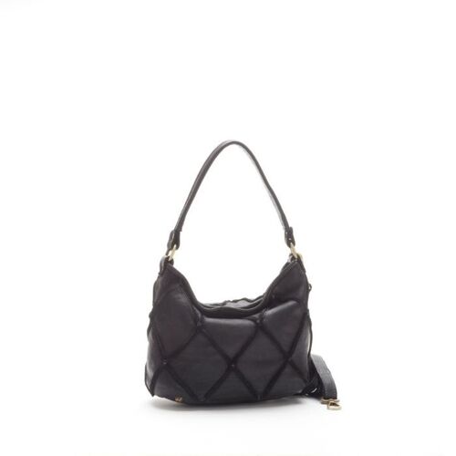 ALBA Small leather handbag | Black
