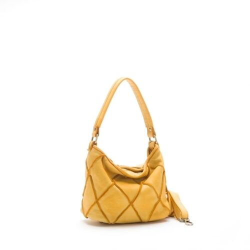 ALBA Small leather handbag | Mustard