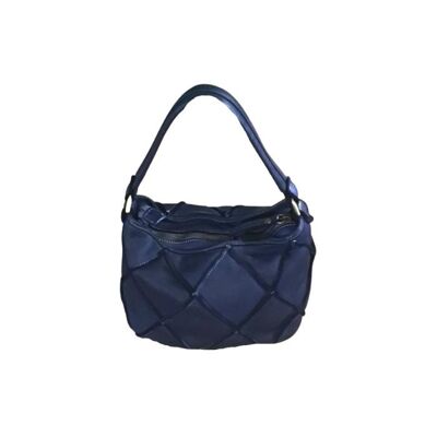 ALBA Small leather handbag | Navy