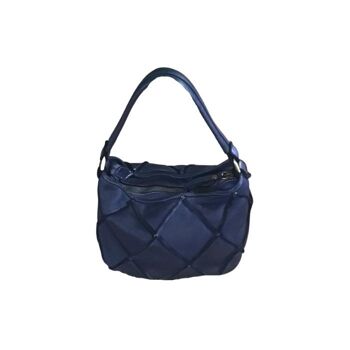 ALBA Petit sac à main en cuir | Marine