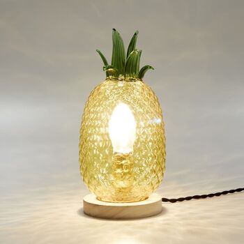 Lampe de table, Pineaple, verre 2