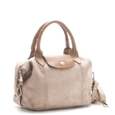 TIZIANA Large Bowler Bag | Blush