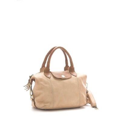 TIZIANA Bowler Bag | Beige