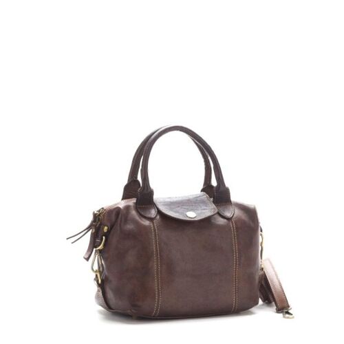 TIZIANA Bowler Bag |  Dark brown