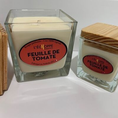 SCENTED CANDLE 100% VEGETABLE SOYA WAX 8X8 190 G TOMATO LEAF