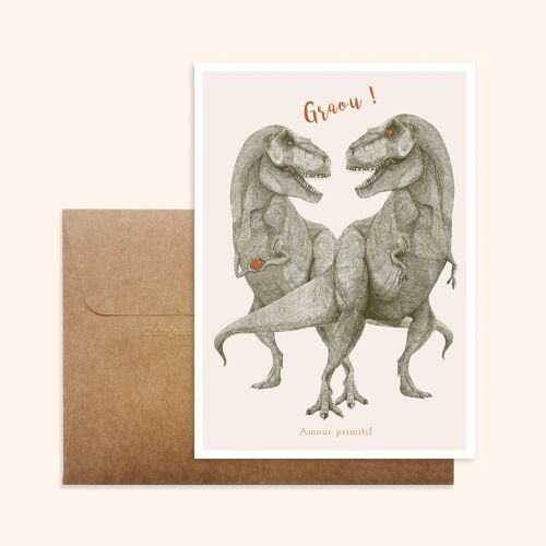 Postcard - Duo of Dinos