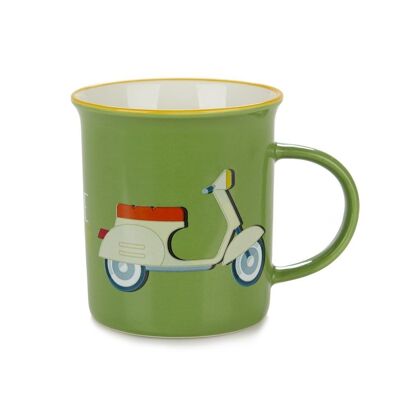 Mug, Ride, 312 ml, green, ceramic