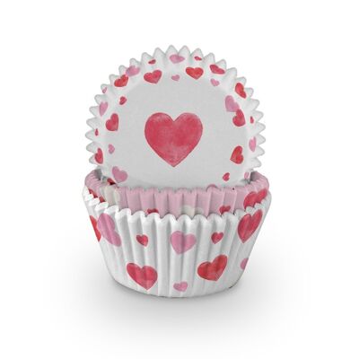 Caissettes à cupcakes coeur