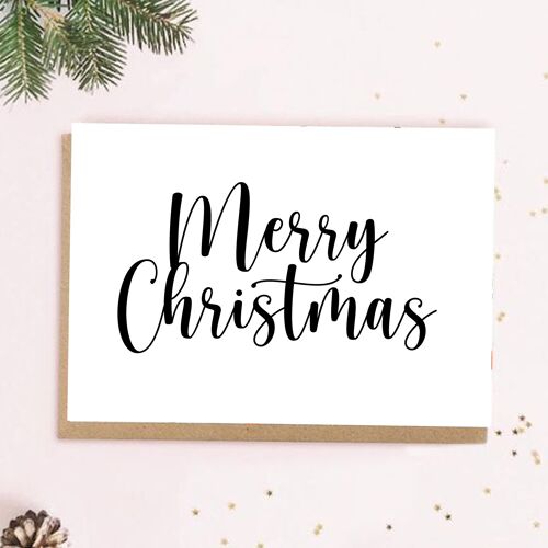 CARTE « MERRY CHRISTMAS »