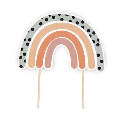 Neutral Rainbow Cake Topper