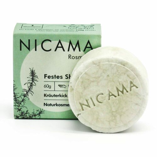 NICAMA Festes Shampoo - Rosmarin