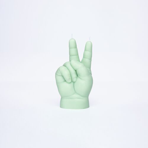 CandleHand Baby - Peace Pastel Green