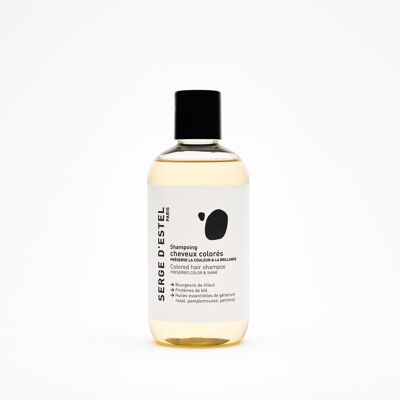Sulfatfreies Shampoo für coloriertes Haar 250 ml – Bio-Lindenknospen – Rosengeranie – Grapefruit – ätherische Patchouliöle – 99,5 % natürlichen Ursprungs – ECOCERT COSMOS NATURAL-zertifiziert – VEGAN – Schützt die Farbe