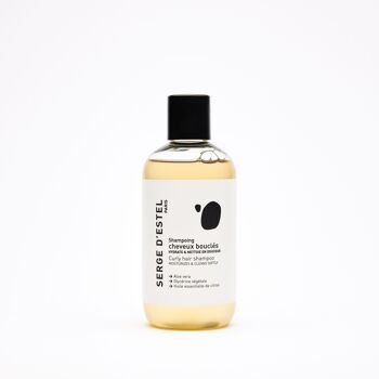 Shampoing sans sulfate cheveux bouclés 250 ml - Aloe Vera Bio - Huile Essentielle Citron- 99,5% d'Origine naturelle - Certifié ECOCERT COSMOS NATURAL - VEGAN - Définit les boucles et élimine les frisottis 1