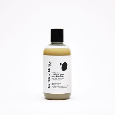 Shampoo purificante senza solfati per capelli grassi 250 ml - Argilla Verde - Estratto di foglie di Ortica - 99,5% di origine naturale - Certificato ECOCERT COSMOS NATURAL - VEGAN - Purifica il cuoio capelluto
