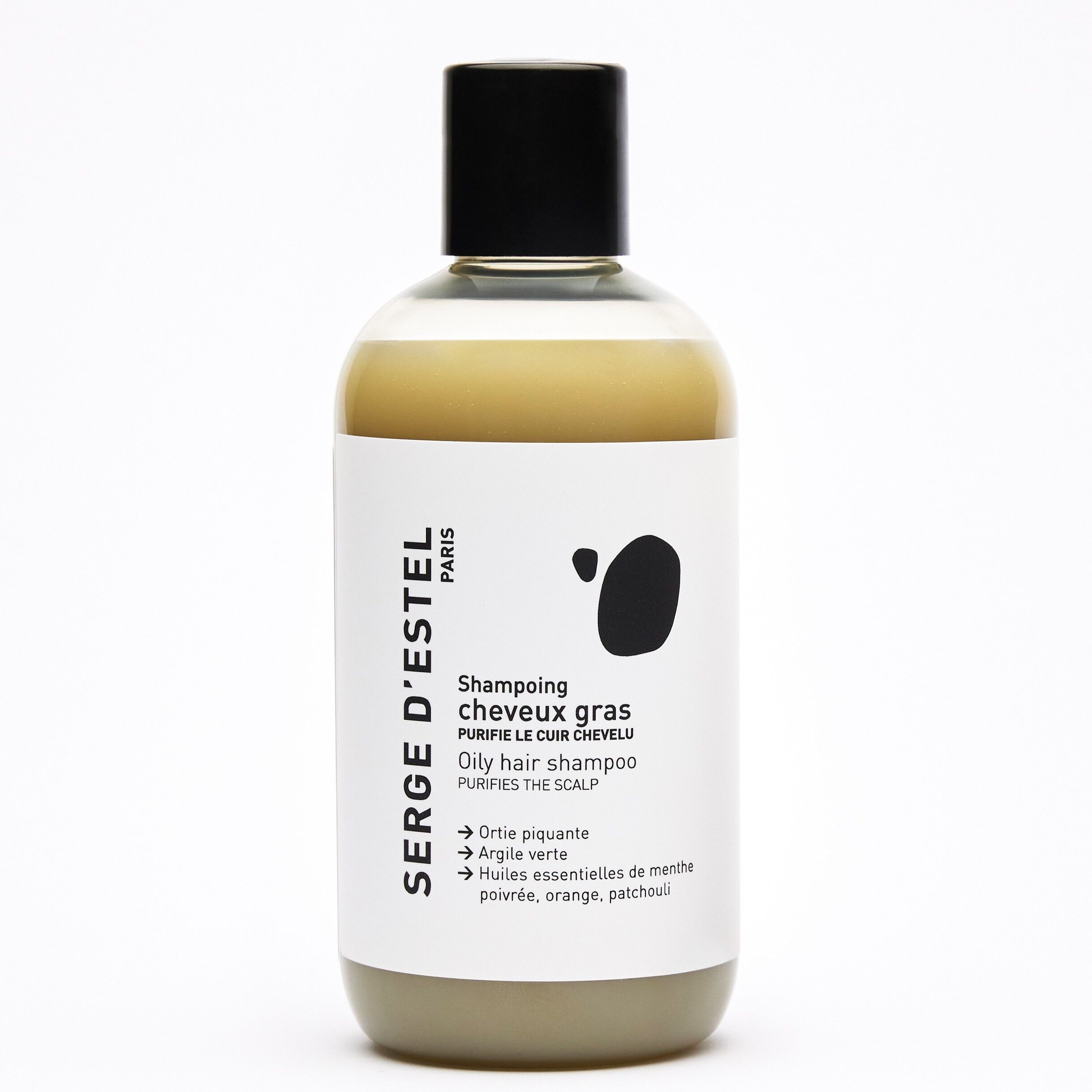Shampoing Sans Sulfate Cheveux Gras - Shampoing Purifiant  - Argile Verte - Ortie Piquante & Huile Essentielle Menthe Poivrée