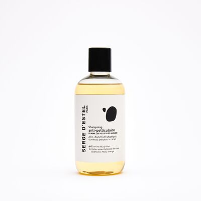 Sulfate-free anti-dandruff shampoo 250 ml - Brazilian Jujube Bark - Tea Tree Essential Oils - Atlas Cedar - Orange - 99.5% Natural Origin - ECOCERT COSMOS NATURAL Certified - VEGAN - Eliminates & Stops the appearance of dandruff