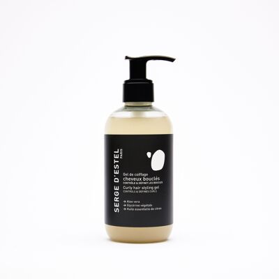 Styling Gel for Curly and Frizzy Hair 250ml - 99.5% Natural origin - Ecocert COSMOS NATURAL certified - Controls frizz - VEGAN