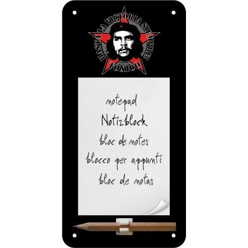 Notizblock Schild Che Guevara magnetisch 10x20 cm