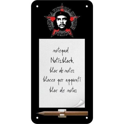 Bloc-notes bouclier Che Guevara magnétique 10x20 cm