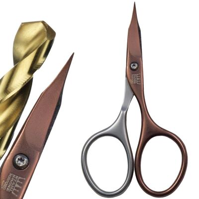 Manikure scissors, copper-colored