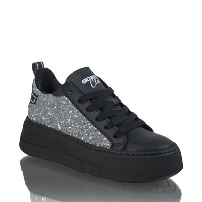NILL NOIR PAILLETÉ ARGENT