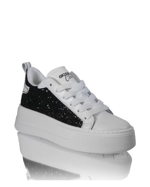 NILL BIANCO GLITTER NERO