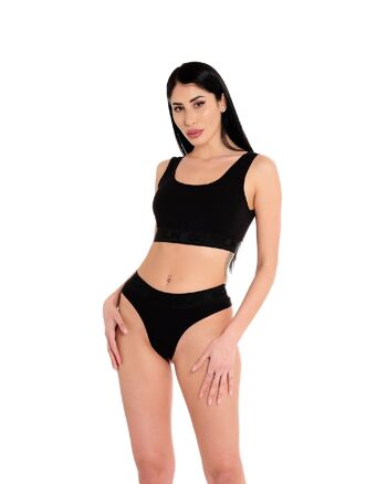 ENSEMBLE BRASSIÈRE ET SLIP NOIR 2