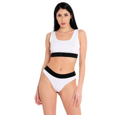 SET BRASSIÈRE E SLIP BIANCO