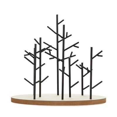 Magazine rack, Autumn, wood / metal
