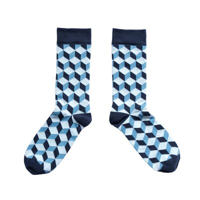 Blue Cube v2 Socks