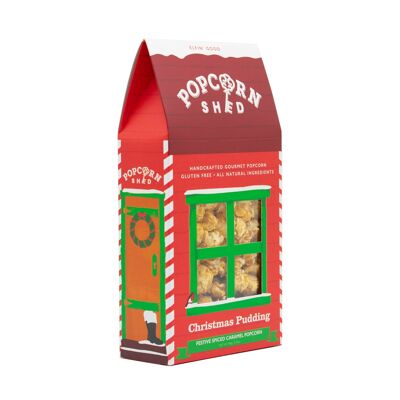 Vegan Christmas Pudding Popcorn Shed