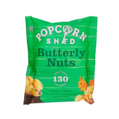 Popcorn-Snack-Packung mit Butternüssen (Erdnussbutter)