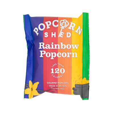 Pacchetto snack popcorn arcobaleno