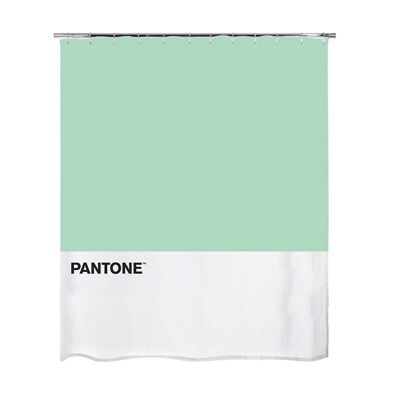 Cortina baño,Pantone,verde,poliéster