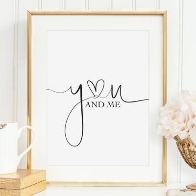 Poster 'You and me' - DIN A4