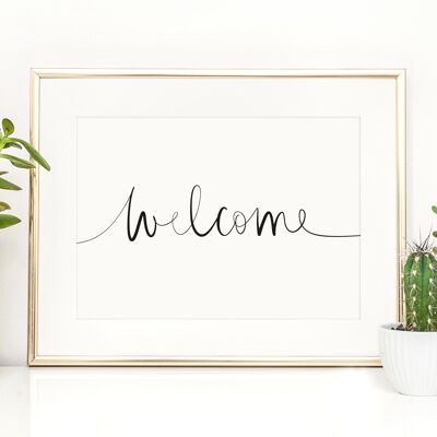 Poster 'Welcome' - DIN A4