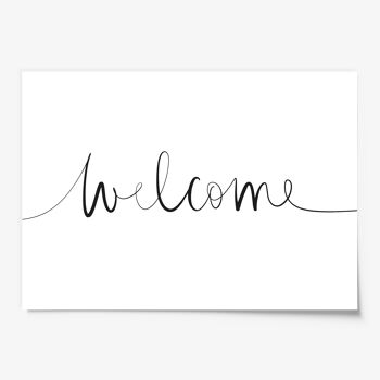 Affiche 'Bienvenue' - DIN A4 3