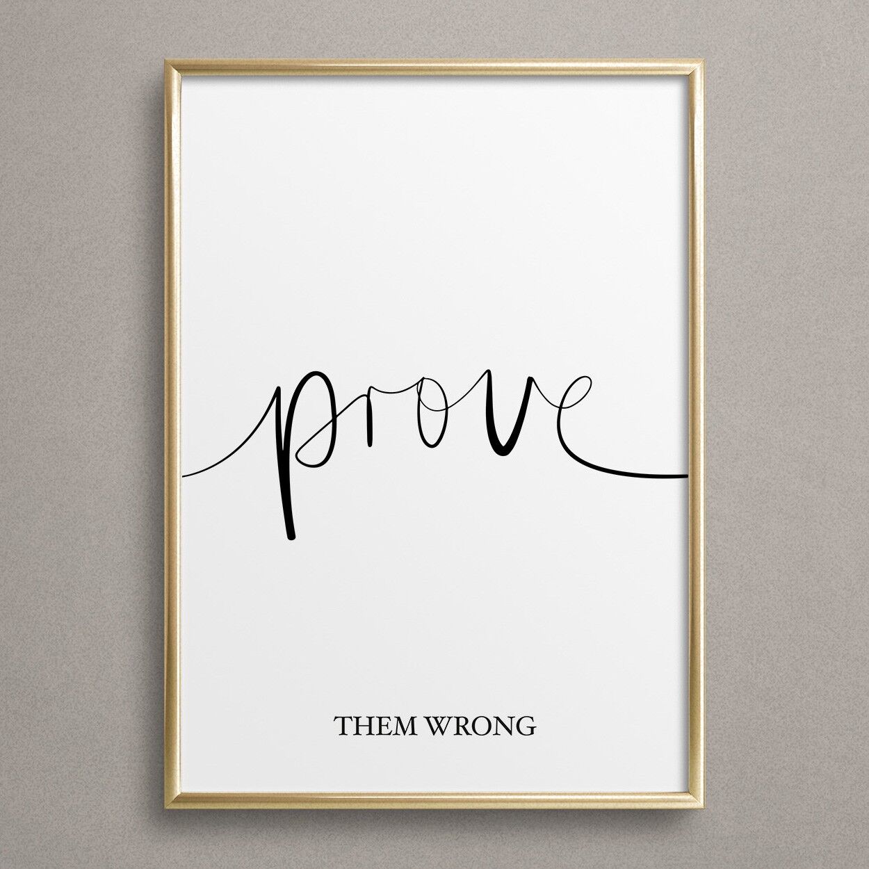 Manifesto "Dimostra che si sbagliano"