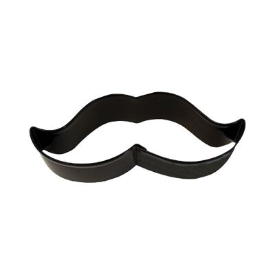 Emporte-pièce enduit de polyrésine Moustache Noir