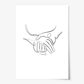 Affiche 'Mains d'amour' - DIN A4 3