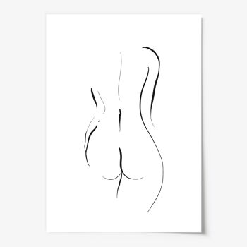 Affiche 'Le dos de la femme' - DIN A4 3