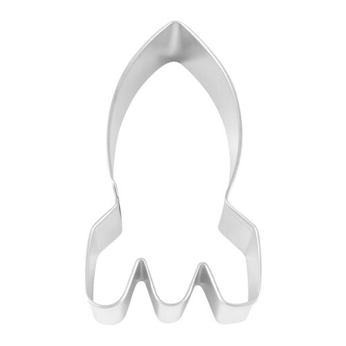 Space Rocket Tin-Plated Cookie Cutter